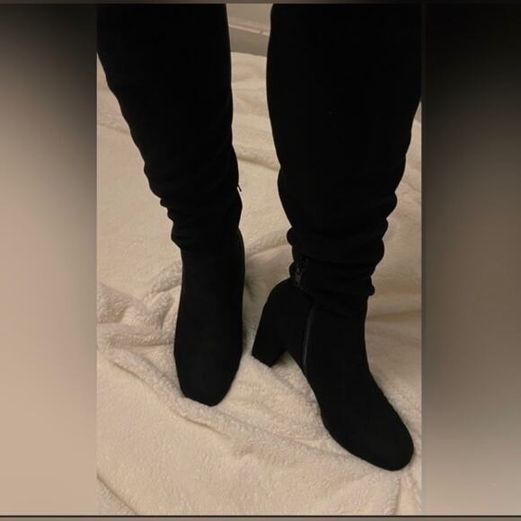 Chinese Laundry King Black Over the Knee Boots size 8.5 - Picture 3 of 7